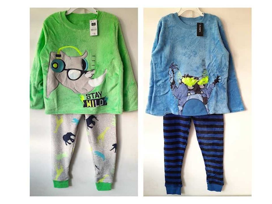 Флісова, плюшева піжама на хлопчика від 3 до 10 років Primark