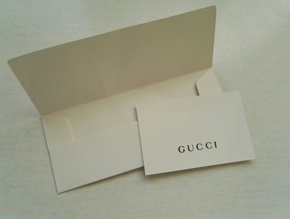 Certyfikat autentyczności Gucci Italy authenticity certificate card
