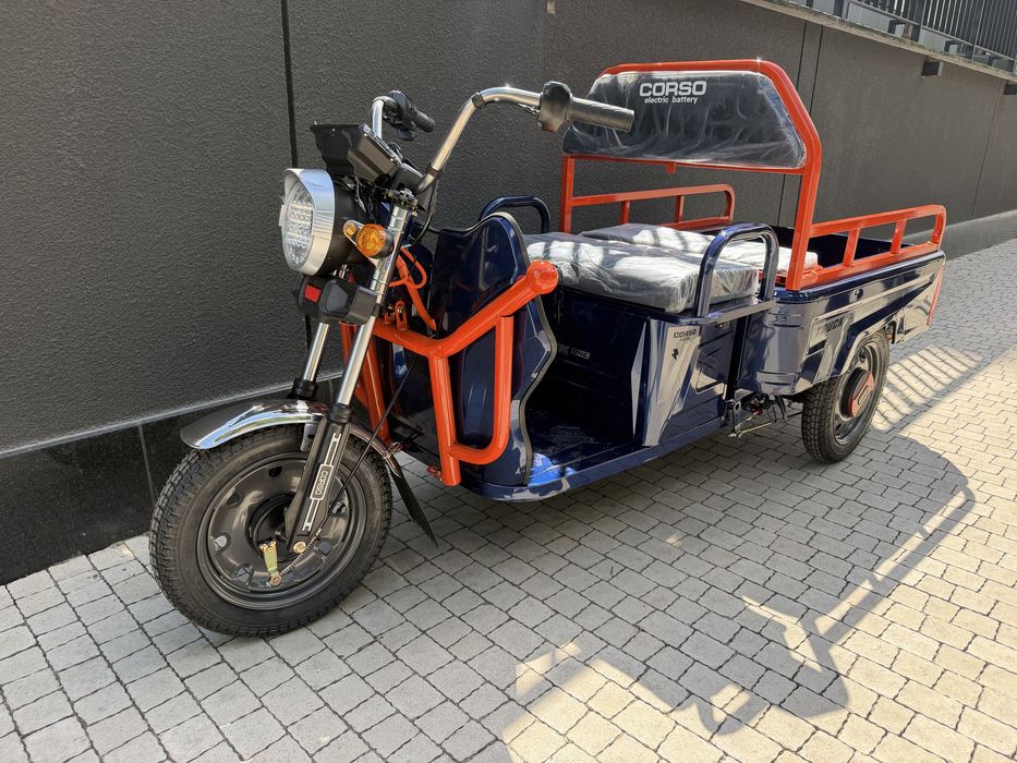Электрический трицикл с кузовом CORSO Truck One-10 800W-60V-32Ah