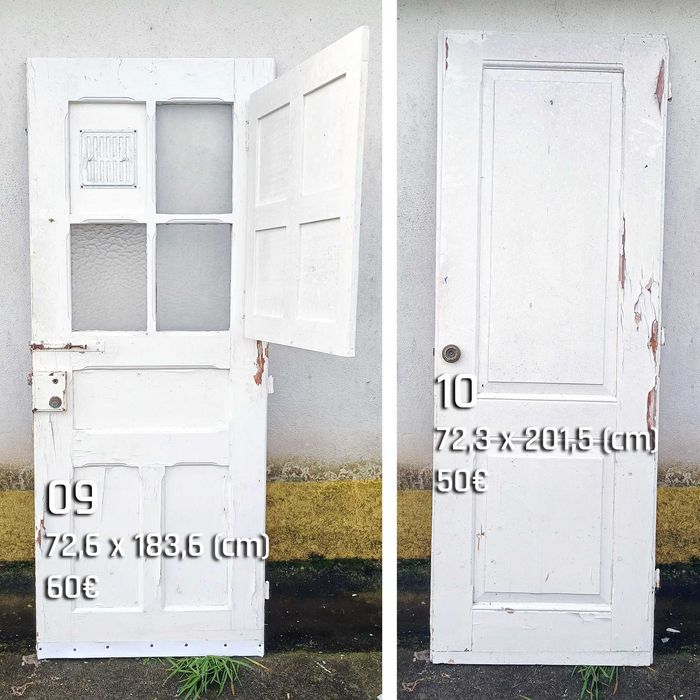 portas e janelas antigas de (verdadeira) madeira  | optimas para restauros de espaços vintage