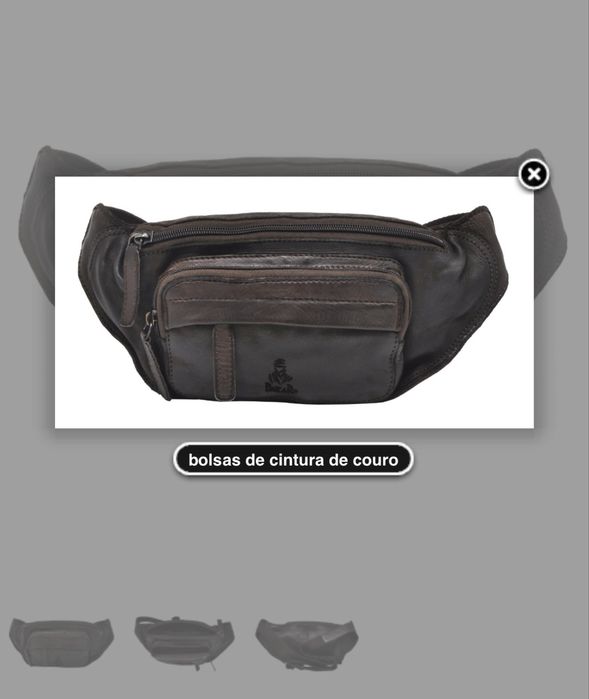 Vintage leather fanny pack from Dakar Rally (Casa das Peles)