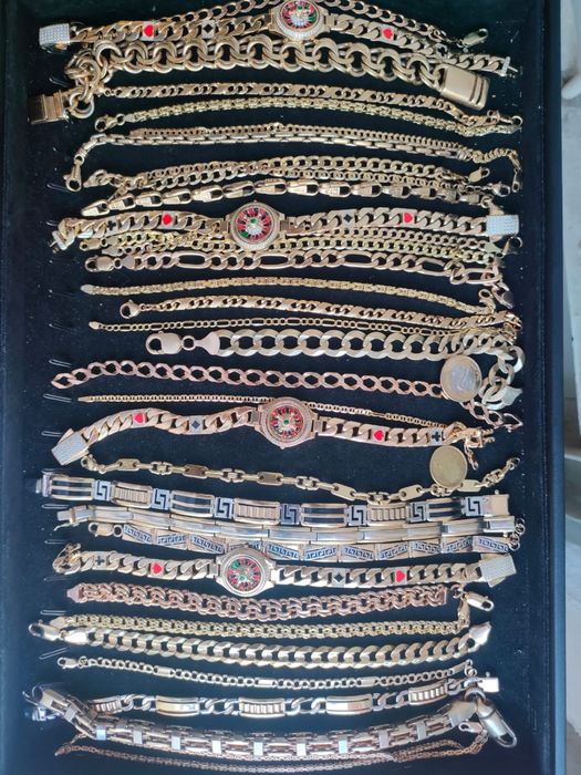 Branzoletki męskie damskie 585 kauczuk sznurek nowe