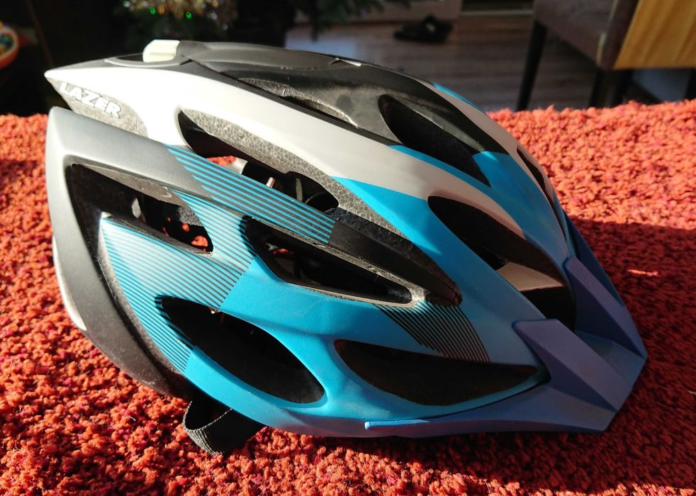 Kask rowerowy LAZER Rox rozm. XL matt cyan NOWY