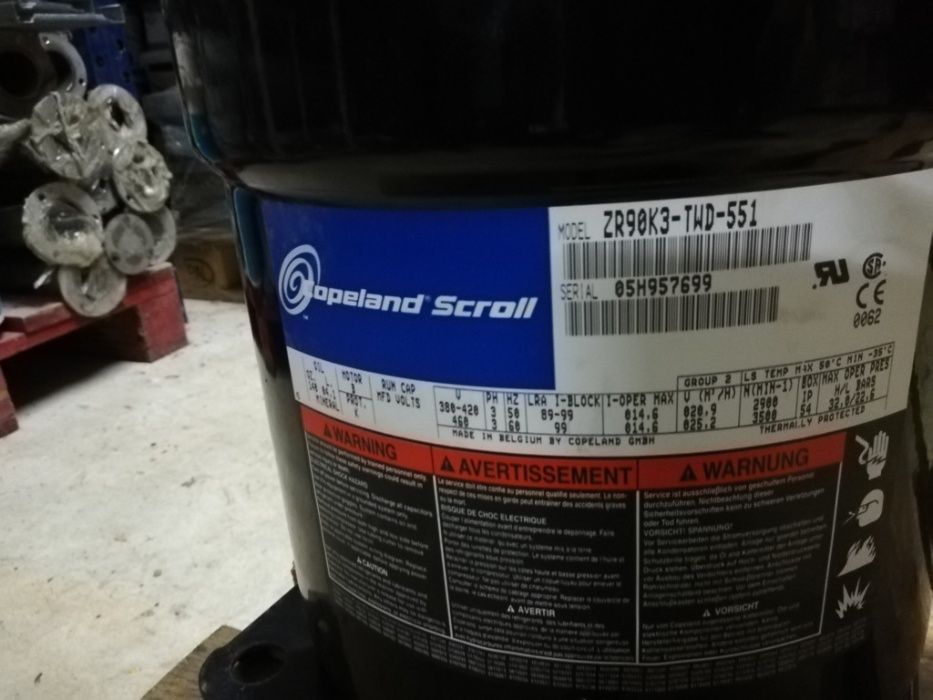 Compressor Copeland Scroll ZR90K3-TWD-551