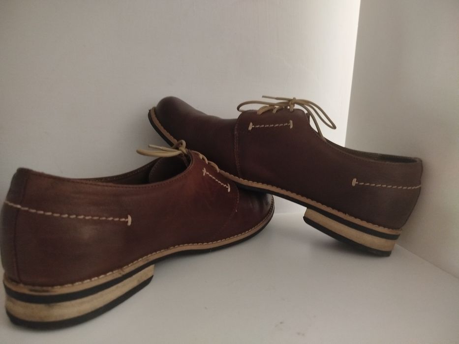Brązowe buty damskie, półbuty, pantofle, trzewiki, rozmiar 41
