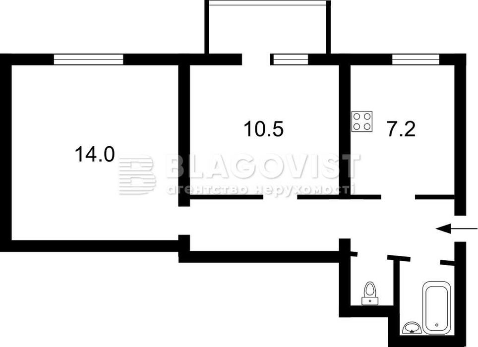 2-кімнатна квартира за адресою вул. Глинянський Тракт (площа 47 м²) - Atlanta.ua - фото 3