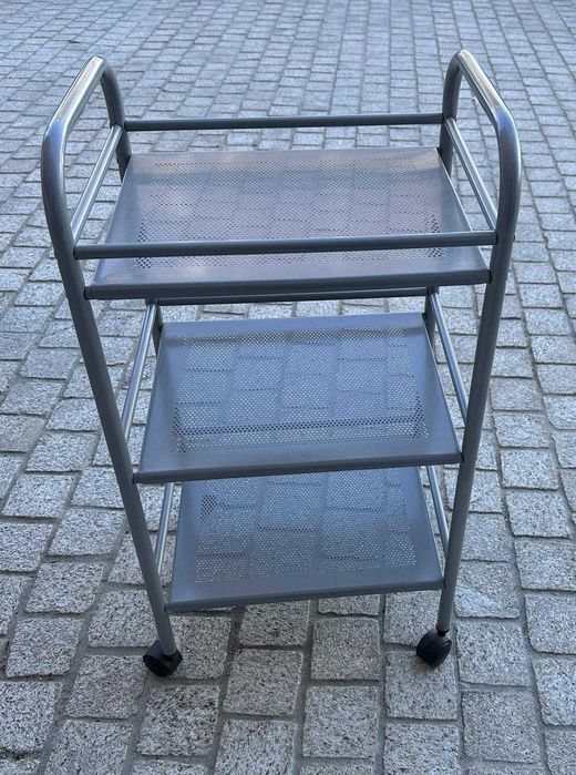 Carrinho IKEA Cinzento com Rodas – Como Novo