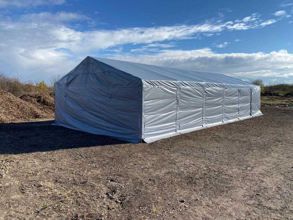 Великий стійкий ПОСИЛЕНИЙ намет палатка 4х8, 5х6 павільйон гараж ангар