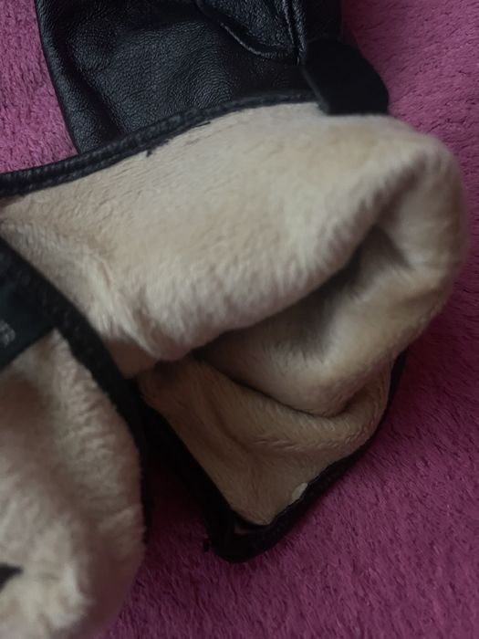 Перчатки удлиненные кожа