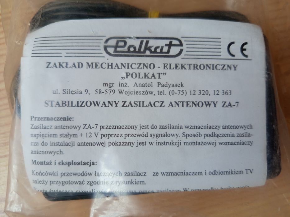 nowy stabilizowany zasilacz antenowy