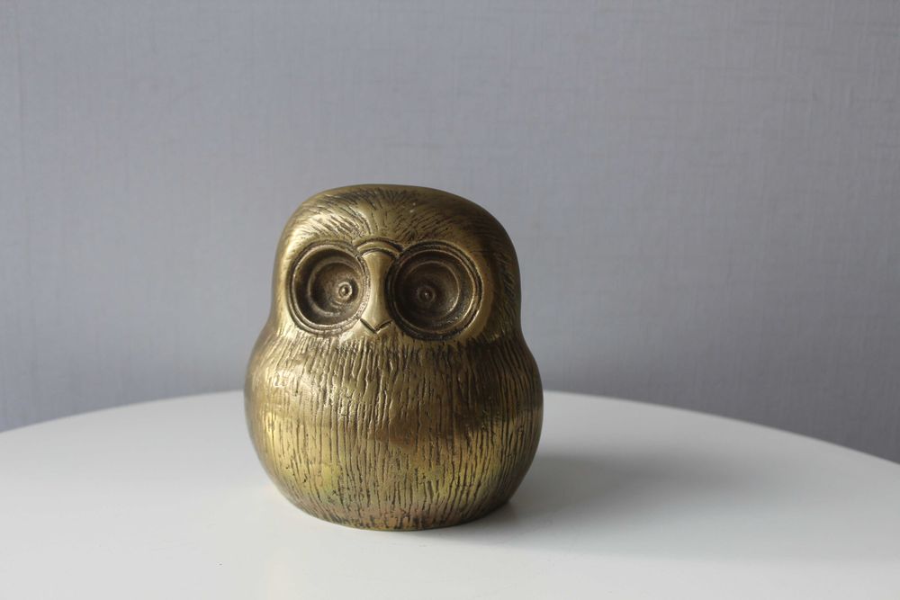 Сова, большая, бронза, бронзовая, Германия