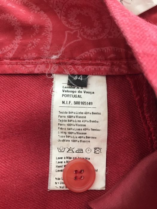 Fato casaco e calça, em linho para senhora/jovem