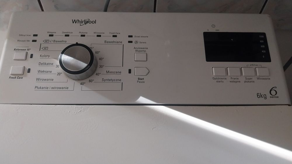 Pralka Whirlpool sense 6th 6kg