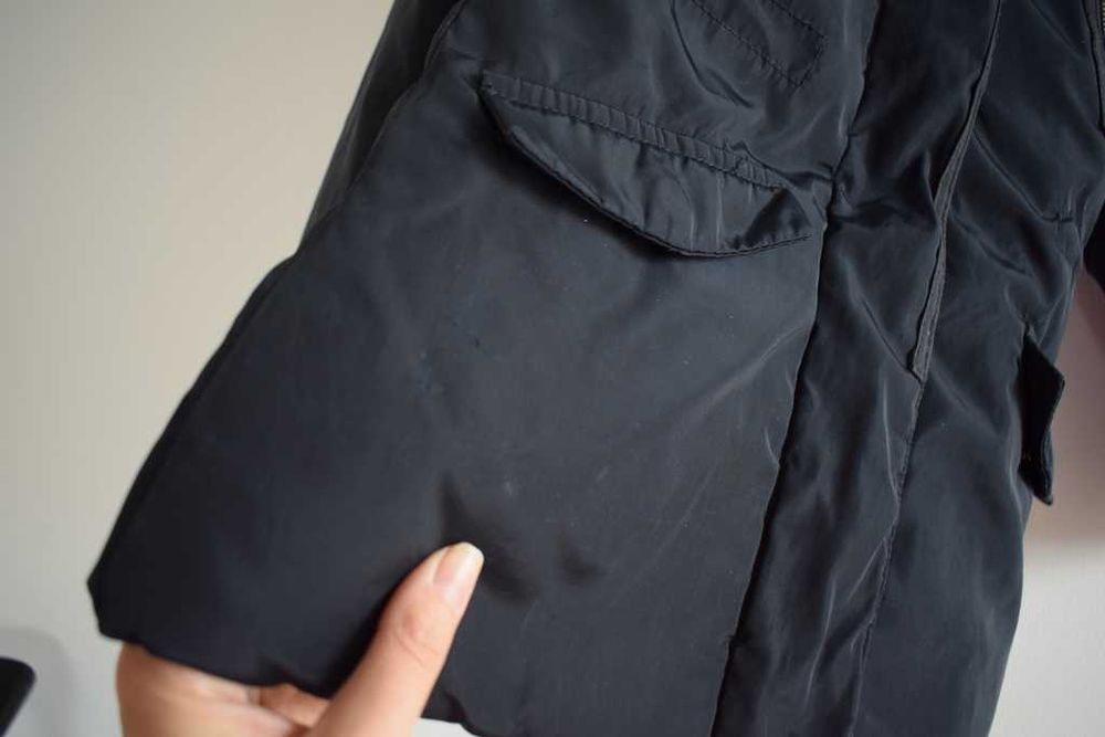 Zara 110 r. 4 - 5 kurtka zimowa granatowa parka