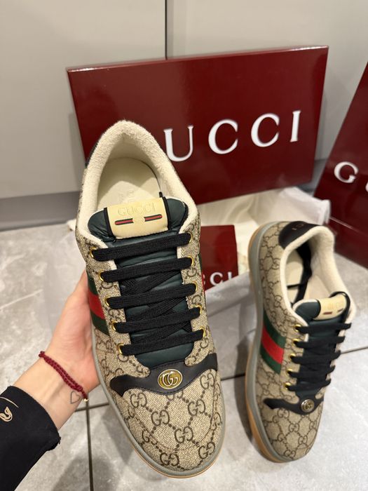 Мужские кроссовки gucci screener гуччи скринер
