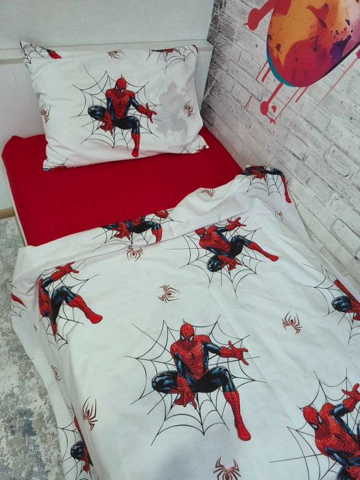 Дитяча постільна білизна Спайдермен Spider-Man 100% бавовна Туреччина.Є пошиття.