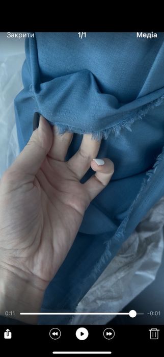 Продам рулон тканини (льон-стрейч) 50м.