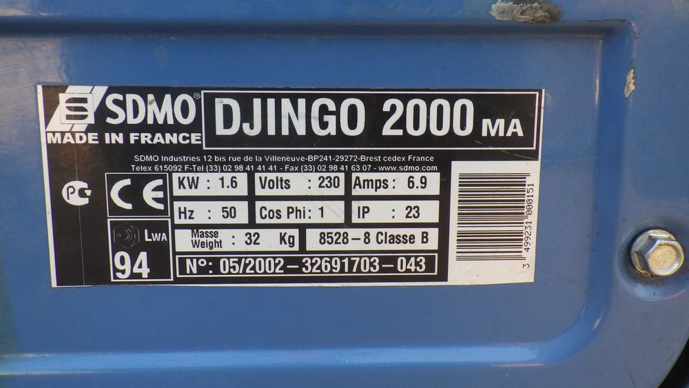 SDMO  Briggs & Stratton Agregat Generator Prądotwórczy Turystyczny