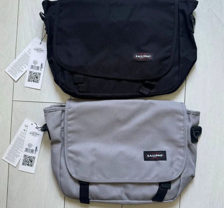 Сумка через плече EastPak Delegate 008 20L: Чорна, Сіра