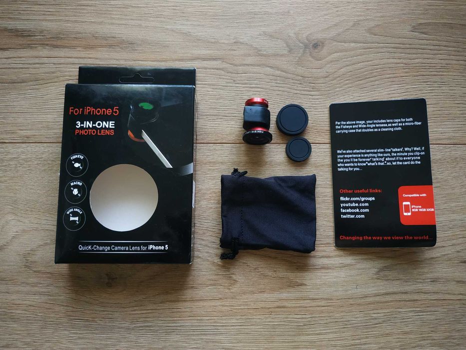 фото лінза 3іn1 для фотографування на iPhоne 5 5s sе Mаcro фотолинза