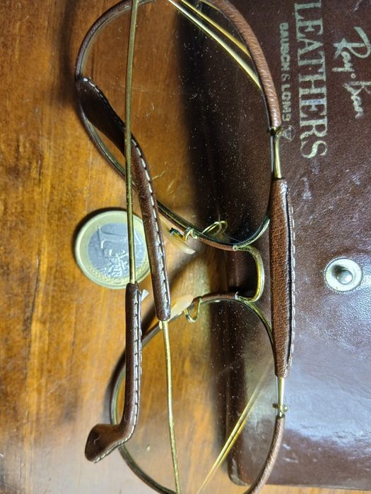 Oculos Ray-Ban Leathers antigos