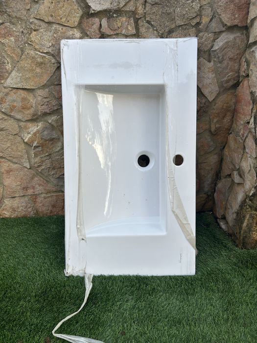 Lavatório Valadares ONE LINE 80cm Branco