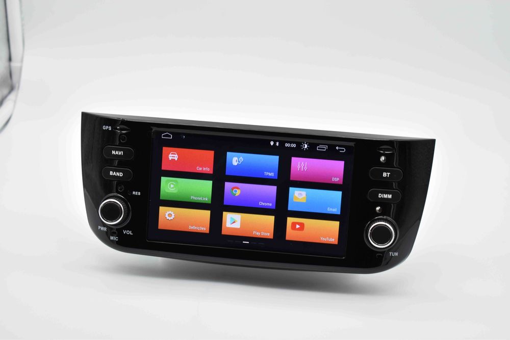 Rádio 2 DIN Android Fiat Punto EVO - Grand Punto + CÂMARA