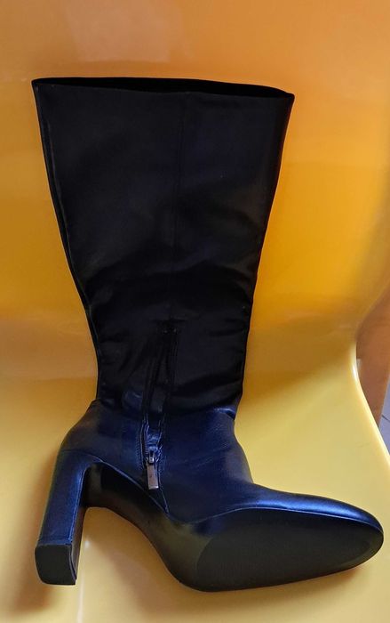 Чоботи НОВІ Mango чорні, шкіряні, демісезонні (весна, осінь), 39 р.