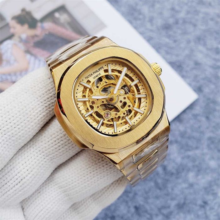 Годинник Patek Philippe Nautilus skeleton dial gold