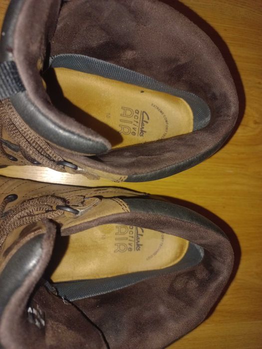 Мужские новые кожаные демисезонные ботинки Clarks 44 p.