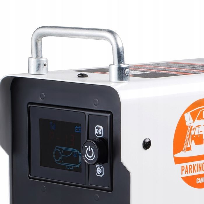 diesel air heater 12v/24v 2kw bluetooth app pilot na zewnątrz