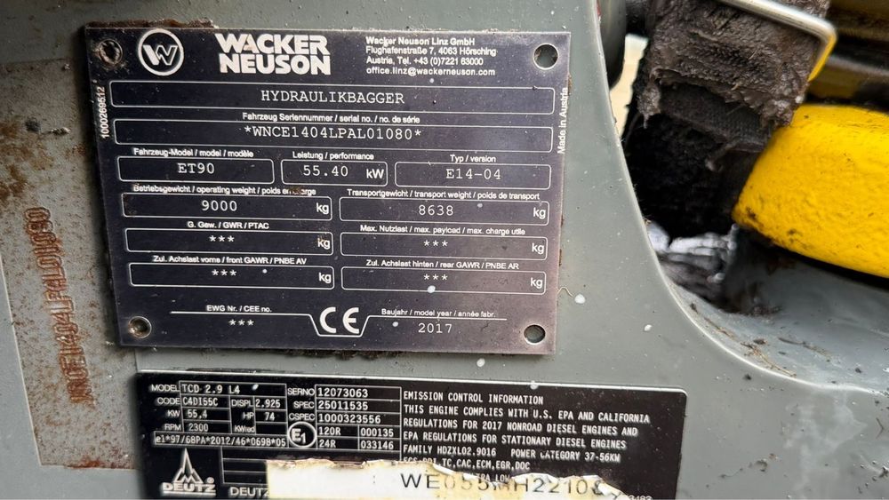 Wacker neuson ET90