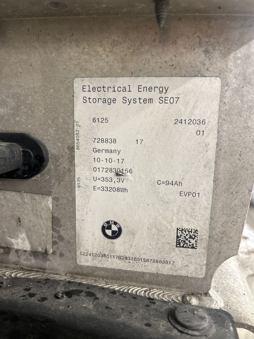 Bateria Akumulator  Bmw  i3  94ah