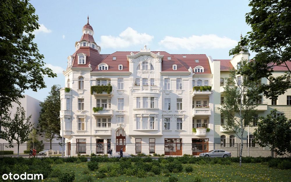 Łazarz mieszkanie kamienica 50m² 3,7m wysokości widok na Park Wilsona