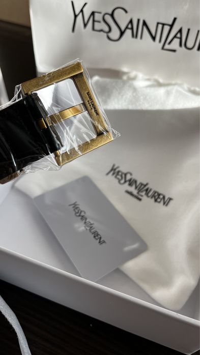 Ремінь YSL шкіряний, люкс якість.