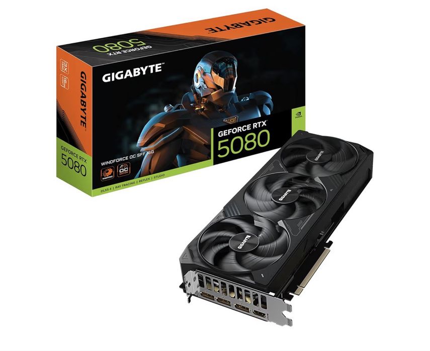 Novas. NVIDIA Gigabyte GeForce RTX 5080 Windforce 16G