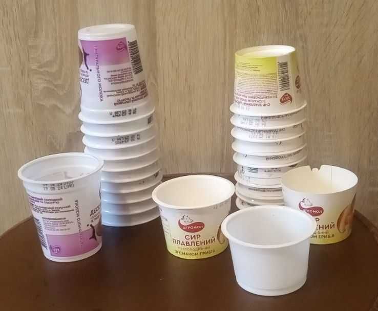 Стаканчик для рассады пластиковый горшок