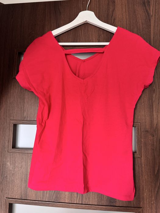 Różowy t-shirt damski
