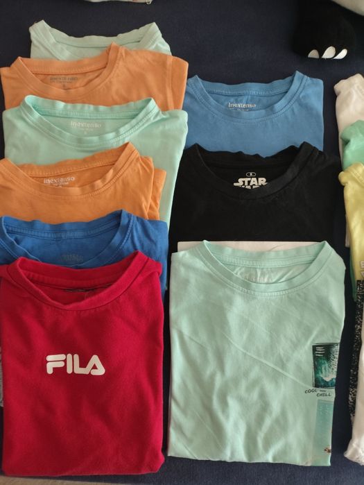 Lote 21 t shirts tamanho 8 menino