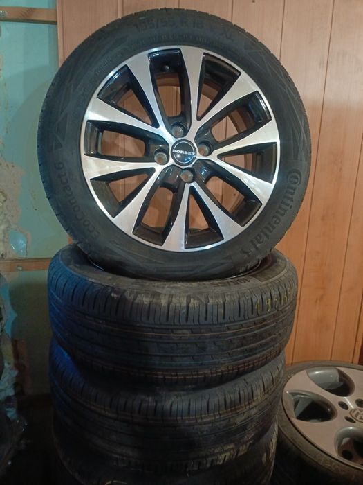 Nowe koła aluminiowe letnie 4x100 195/55/16 opel corsa Toyota Yaris