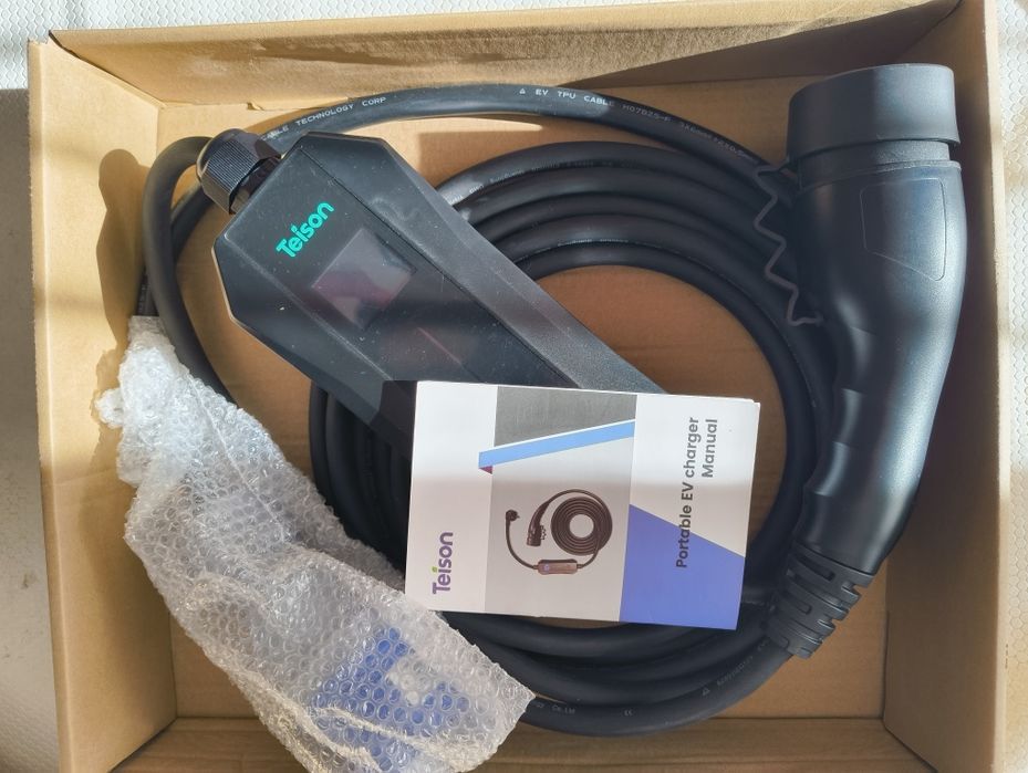 Carregador Portátil EV Teison Tipo 2 7,4 kW 32A — Nunca Usado