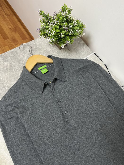 Hugo Boss мужской лонгслив кофта поло / Размер XL
