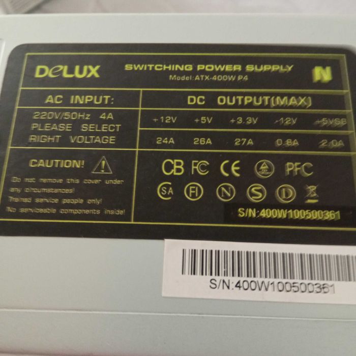 Блоки питания для ПК 400W
