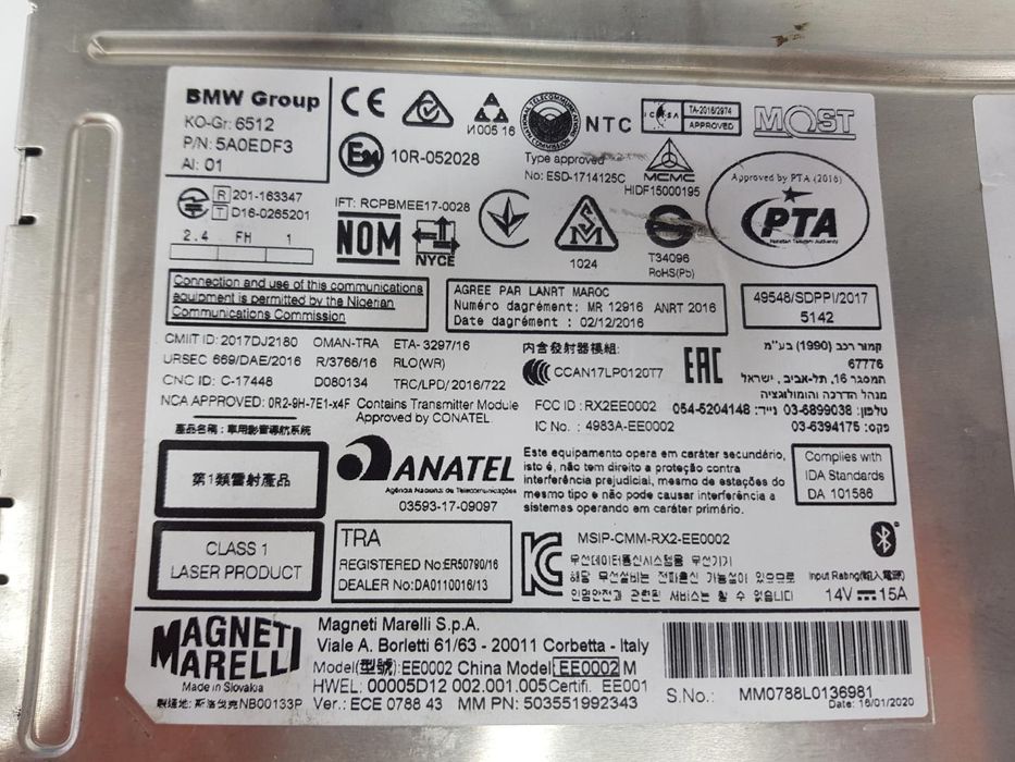 Sistema De Áudio Rádio Cd Bmw Serie X1 F48