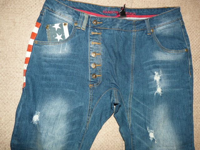 Джинсы со стрейчем Rainbow BOYFRIEND , р.50-52
