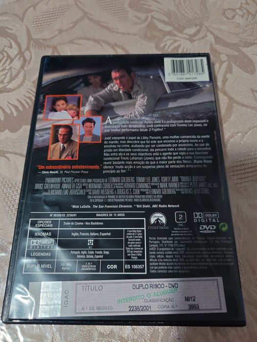 DVD Duplo Risco filme