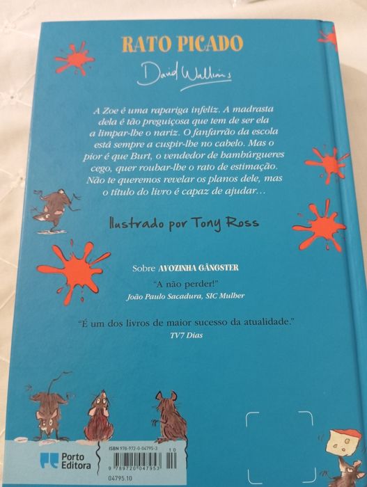 Livro de David Walliams "Rato picado"
