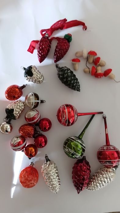 Елочние игрушки ссср  ГДР трубка  барабан