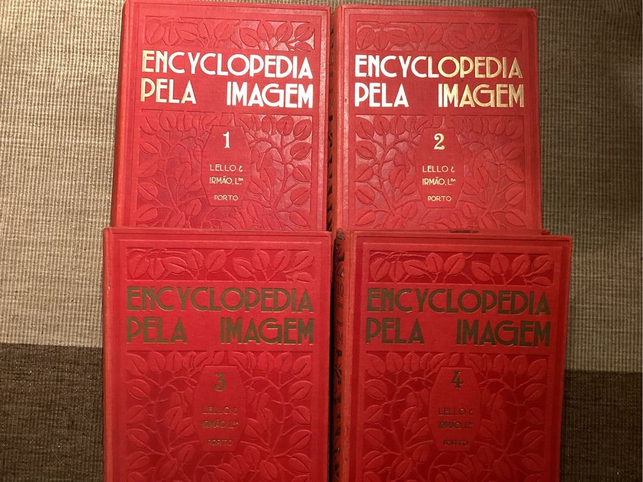 Livros Encyclopedia pela Imagem. 4 vol. Completa. Lello e Irmão, Lda