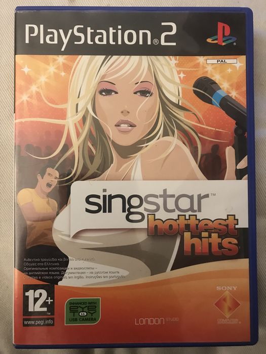 Jogo PlayStation 2 Sing Star hottest hits play station